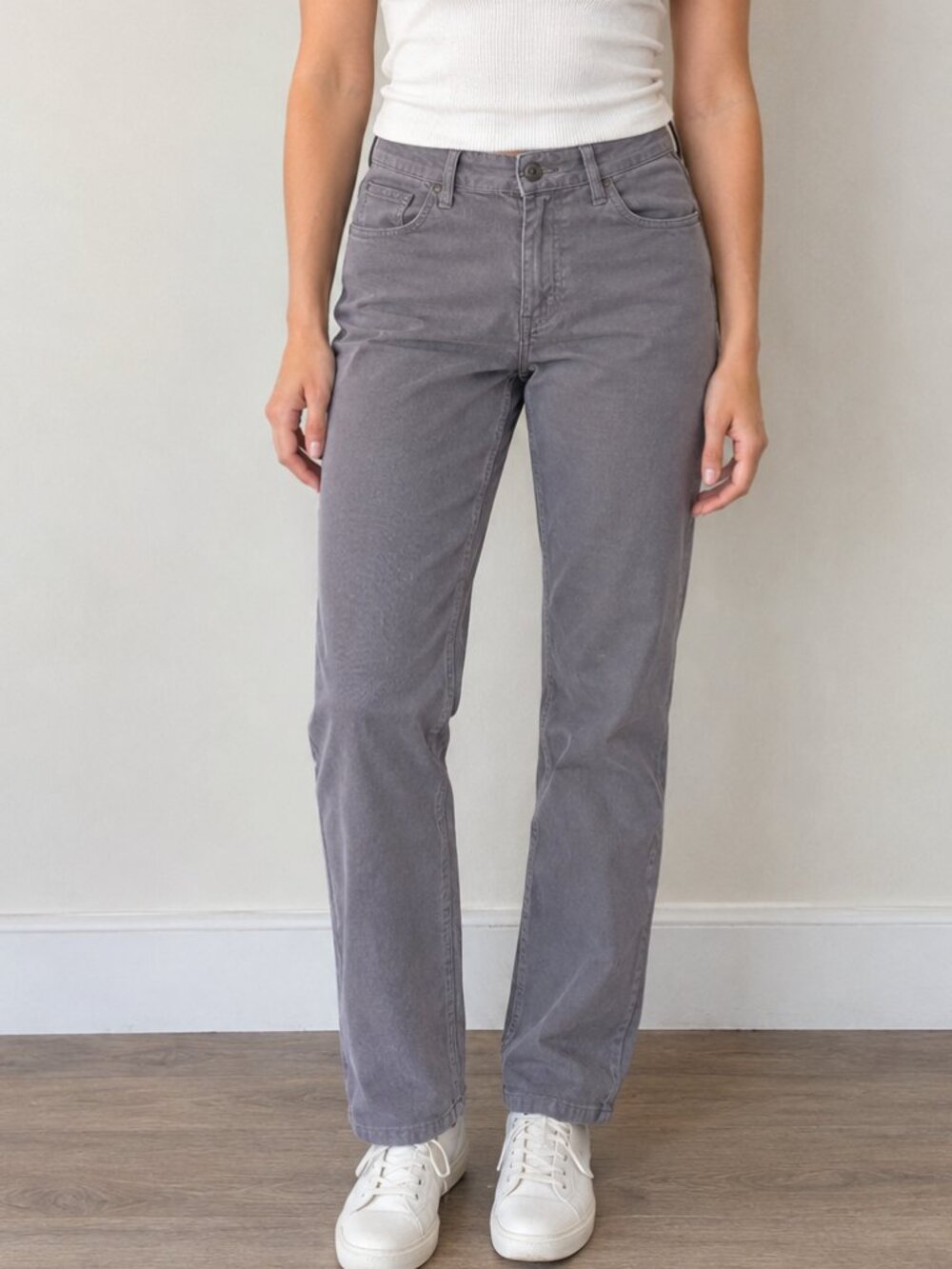 Levi's Gray Corduroy Hi Rise Skinny Pants Trousers Size 2 / 26